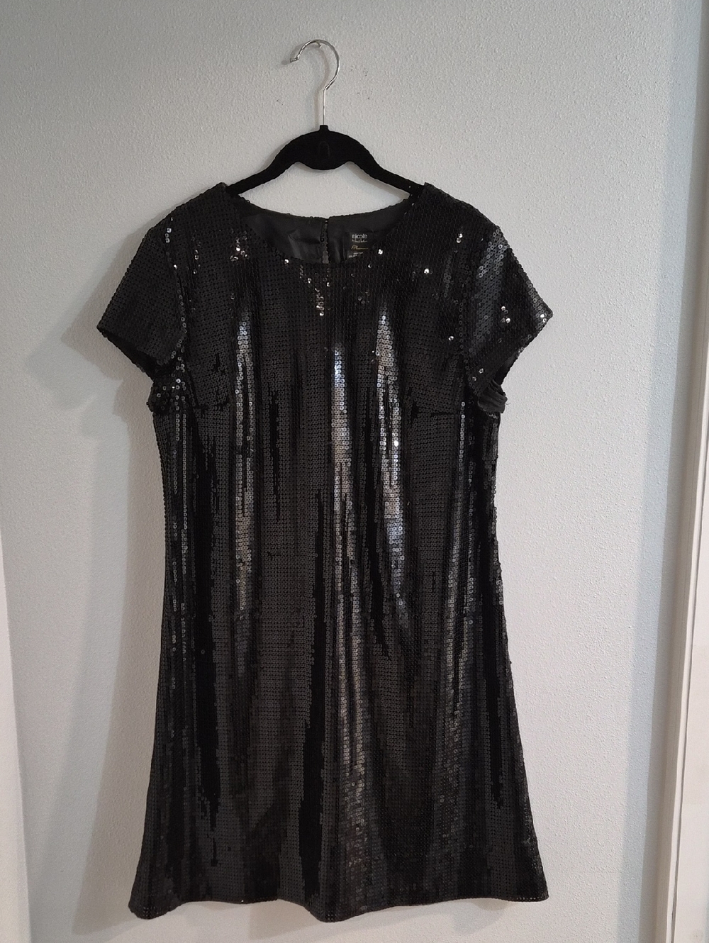 Nicole Black Sequin Mini Dress